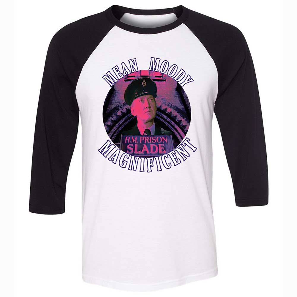 Unisex 3/4 Baseball Tee - R4BRZY4R - White/Black - 1