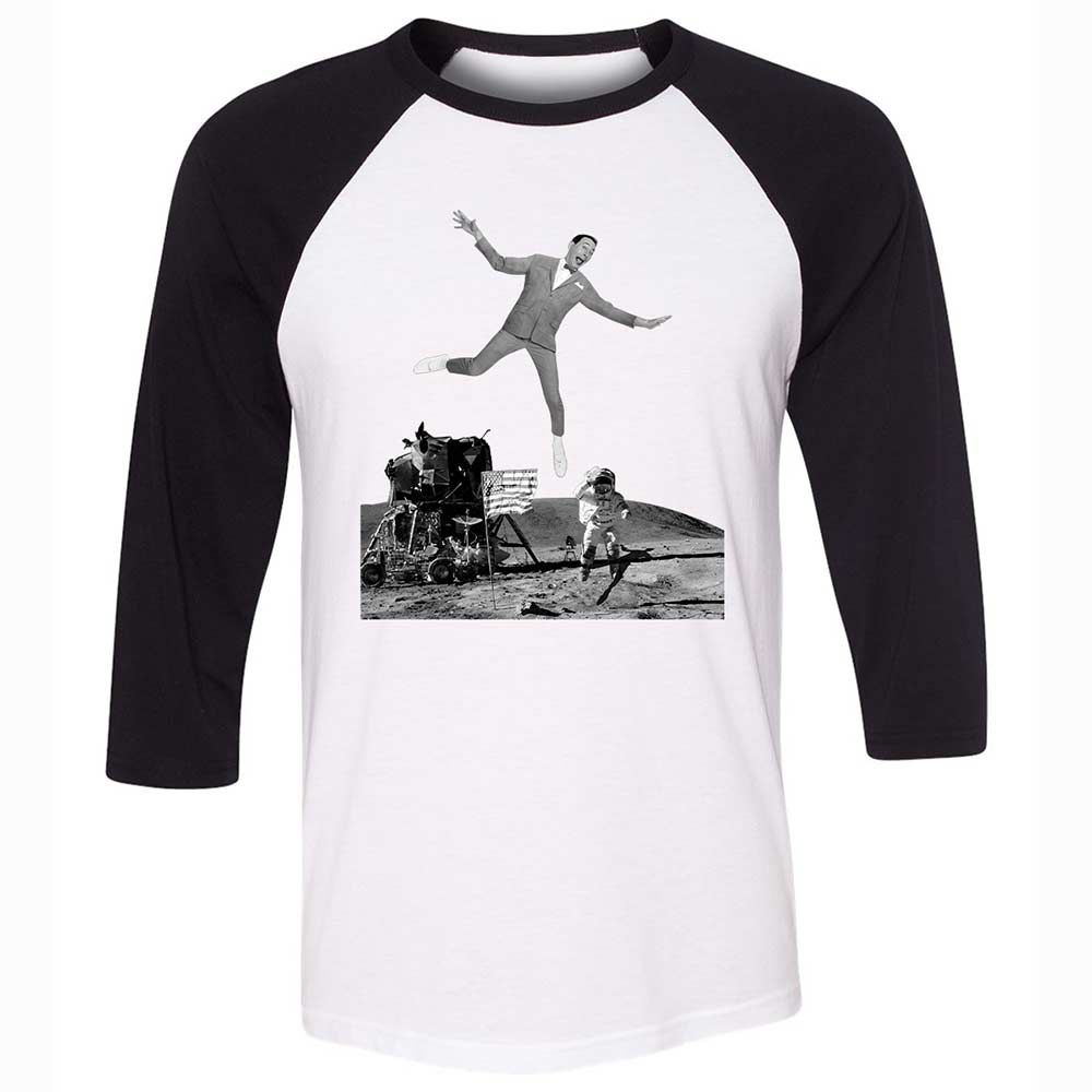 Unisex 3/4 Baseball Tee - MMTEZH6B - White/Black - 1