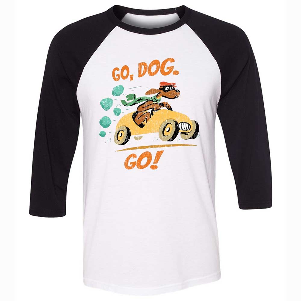 Unisex 3/4 Baseball Tee - YDWBASAX - White/Black - 1