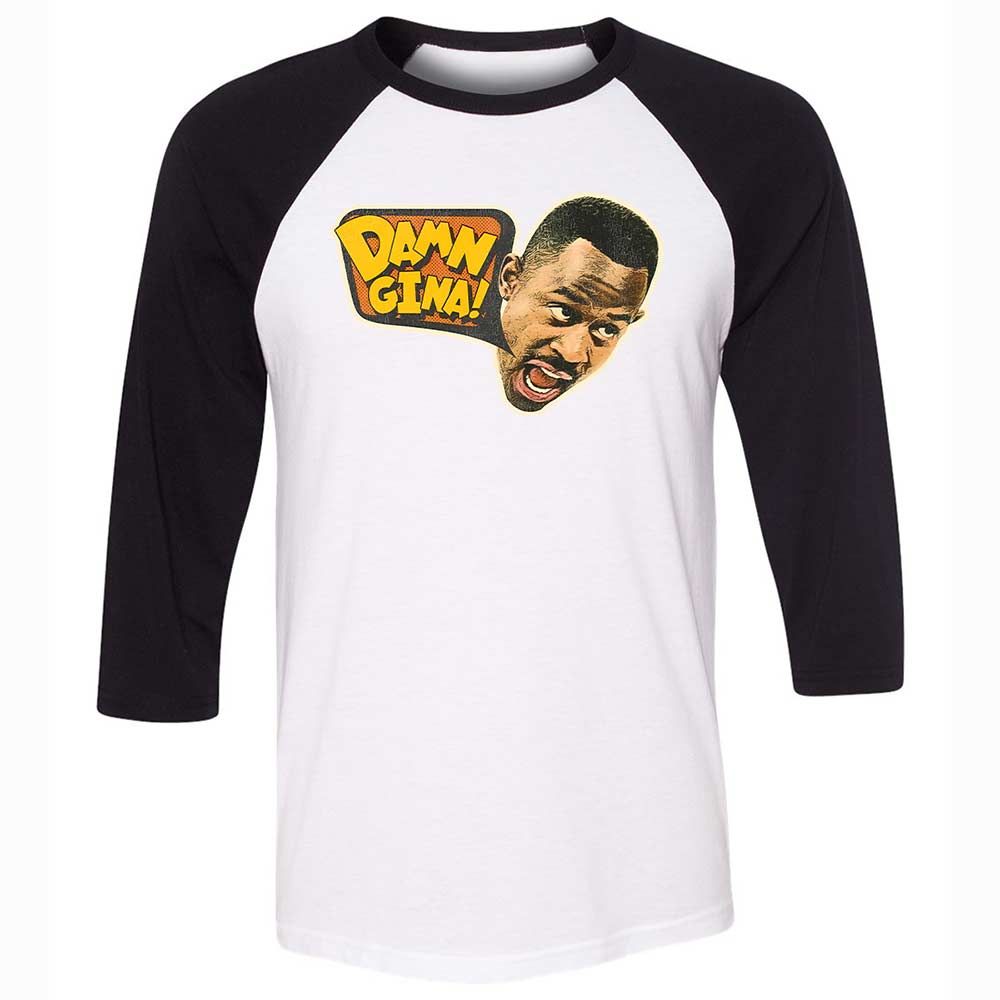 Unisex 3/4 Baseball Tee - KRHWYQS5 - White/Black - 1