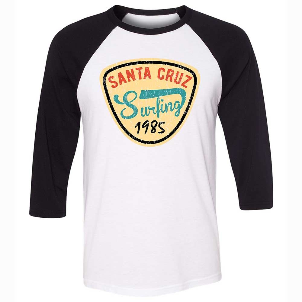 Unisex 3/4 Baseball Tee - 1XLTMHK8 - White/Black - 1
