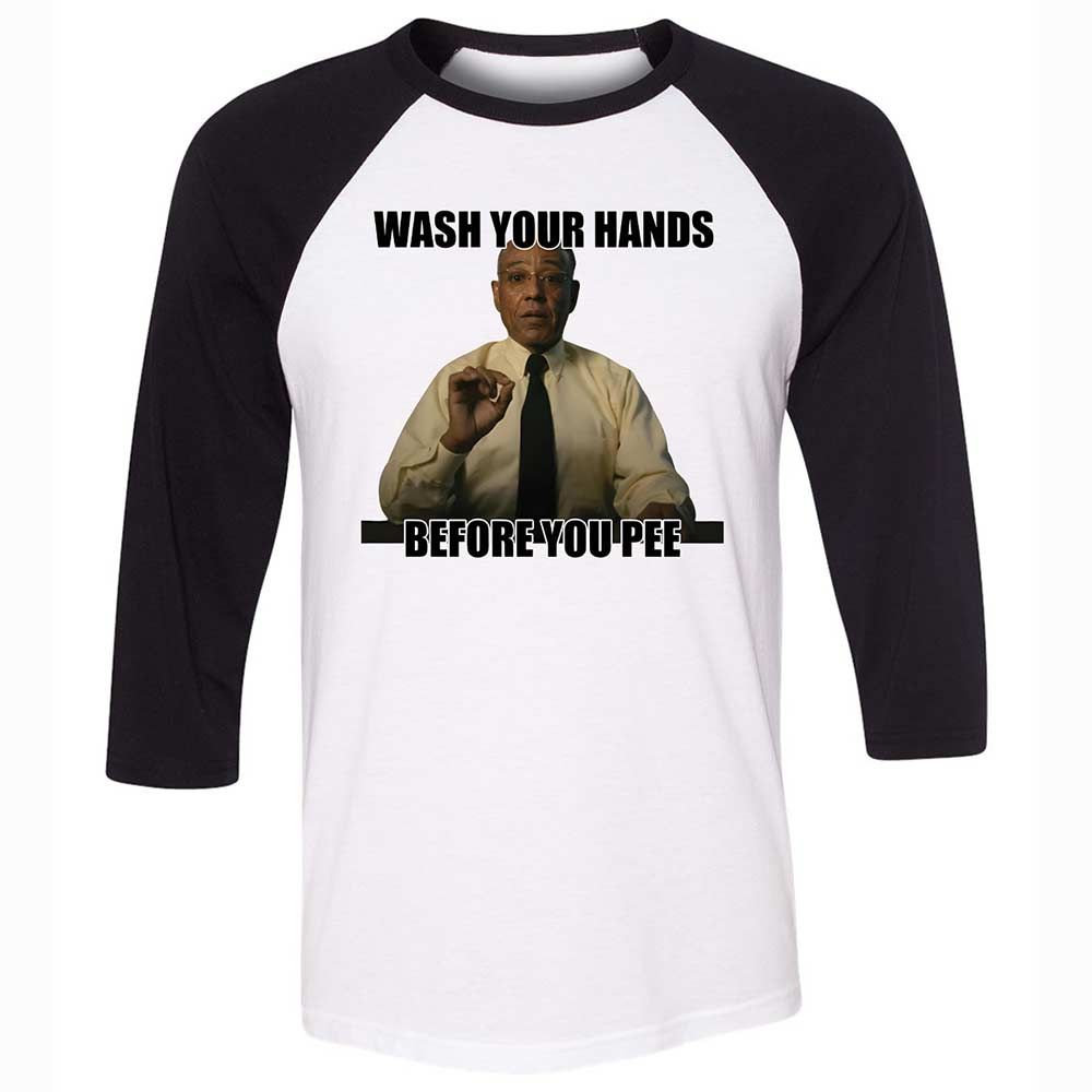 Unisex 3/4 Baseball Tee - TTJ2FVWZ - White/Black - 1