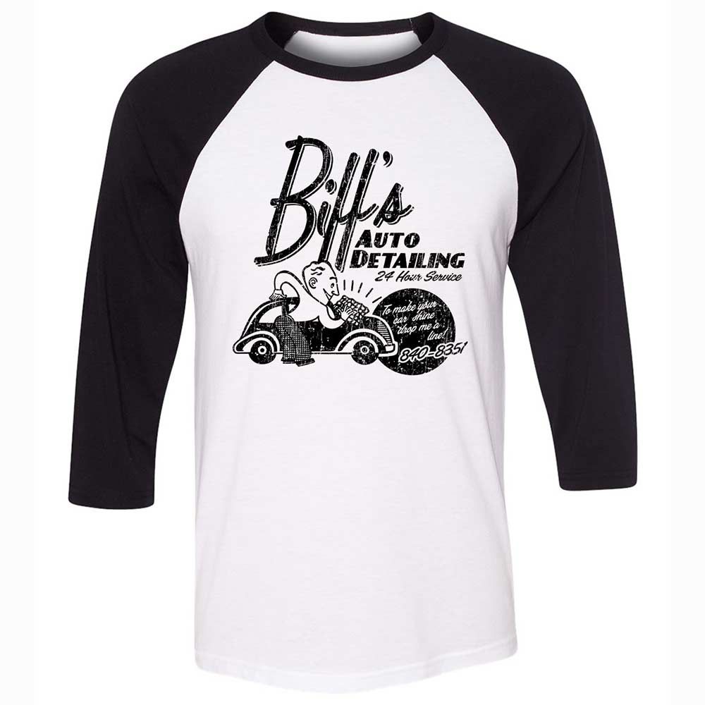 Unisex 3/4 Baseball Tee - A72CG2VK - White/Black - 1