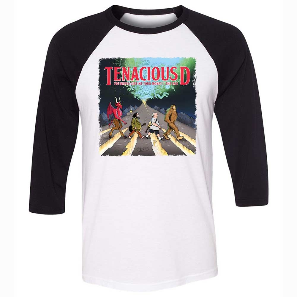 Unisex 3/4 Baseball Tee - DTWQXEP1 - White/Black - 1