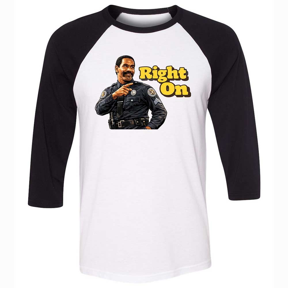Unisex 3/4 Baseball Tee - AFXRC7YR - White/Black - 1