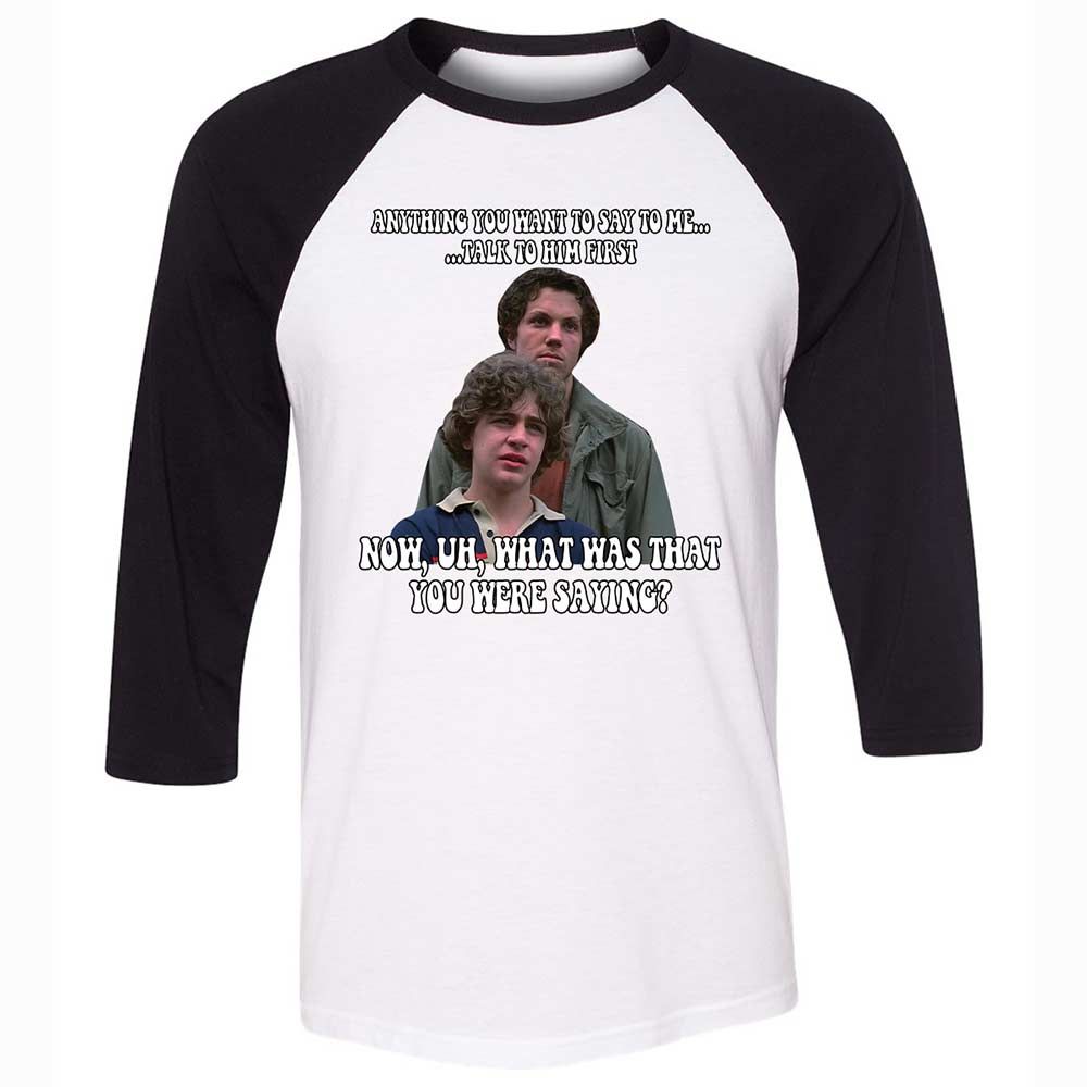 Unisex 3/4 Baseball Tee - E4RL5HAJ - White/Black - 1