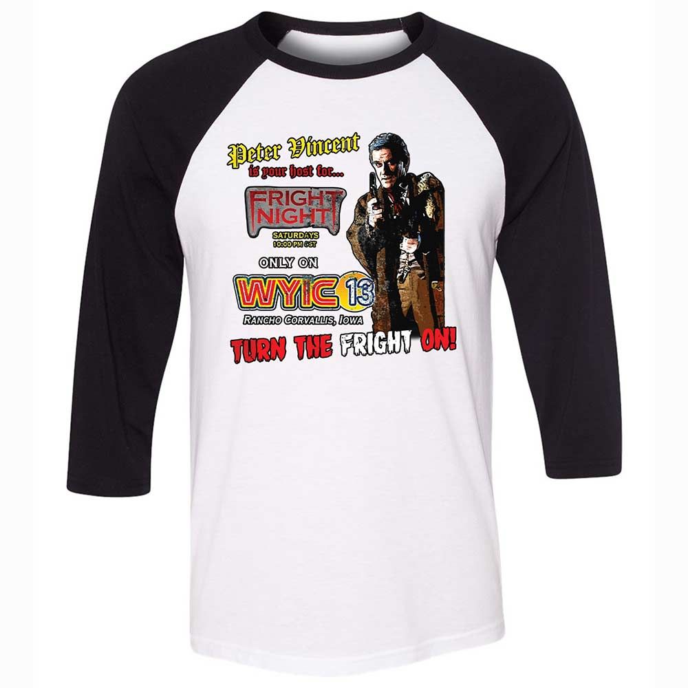 Peter Vincent Fright horror night cult - White/Black - 1