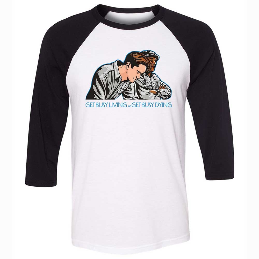 Get Busy Living - White/Black - 1