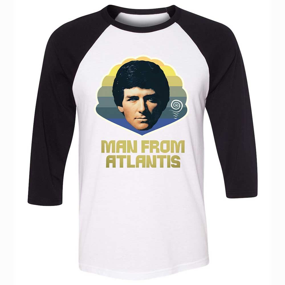 Unisex 3/4 Baseball Tee - 2853KM4T - White/Black - 1