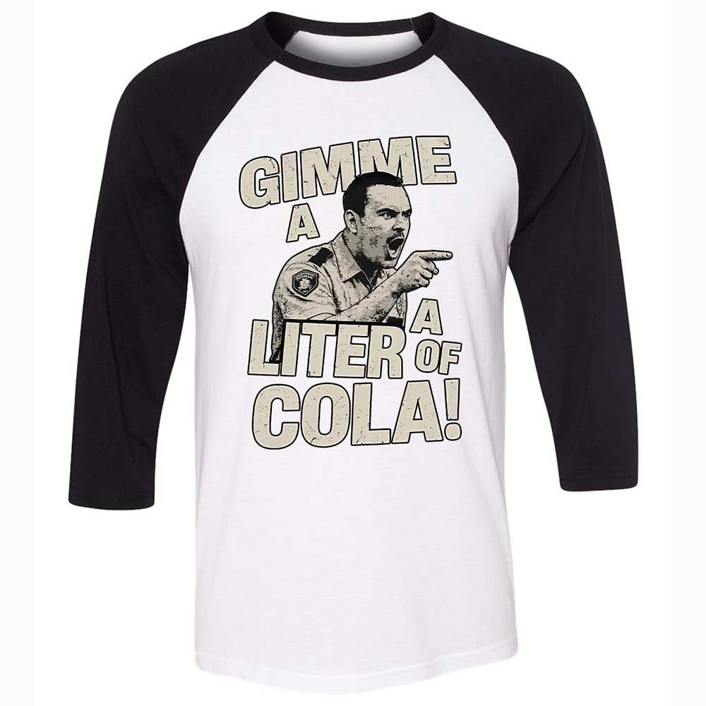 Unisex 3/4 Baseball Tee - WLY8JJU1 - White/Black - 1