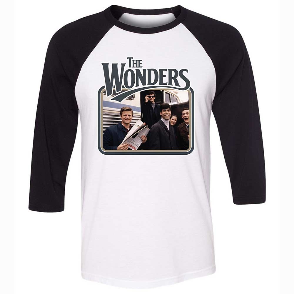 Unisex 3/4 Baseball Tee - E4BMC35D - White/Black - 1