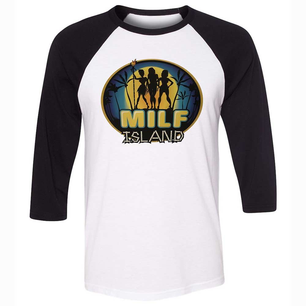 Unisex 3/4 Baseball Tee - 5VPRWUKY - White/Black - 1