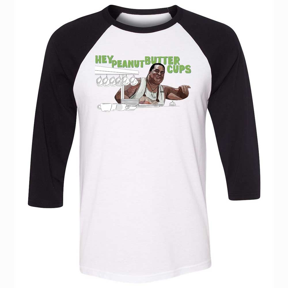Unisex 3/4 Baseball Tee - AKSHMHD9 - White/Black - 1