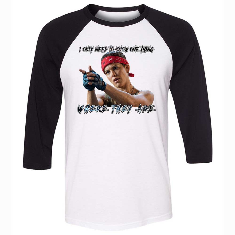 Unisex 3/4 Baseball Tee - G8NAAMDT - White/Black - 1