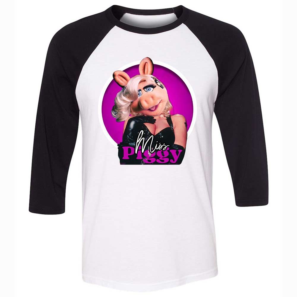 Unisex 3/4 Baseball Tee - LMEGG2W4 - White/Black - 1