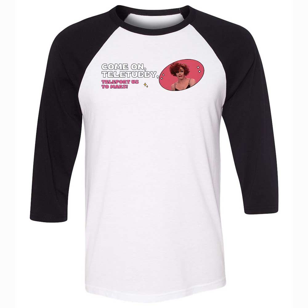 Unisex 3/4 Baseball Tee - WCM9BR3M - White/Black - 1