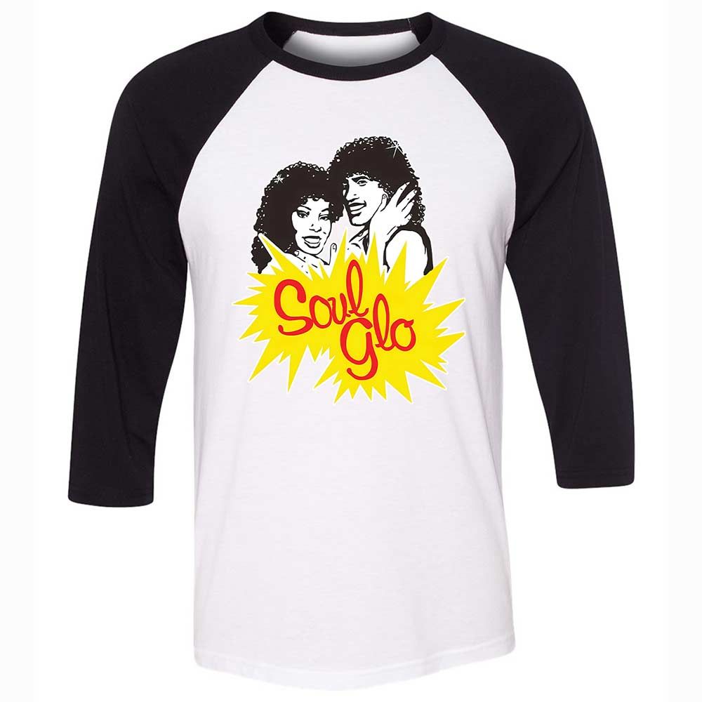Unisex 3/4 Baseball Tee - K2T9B9A5 - White/Black - 1