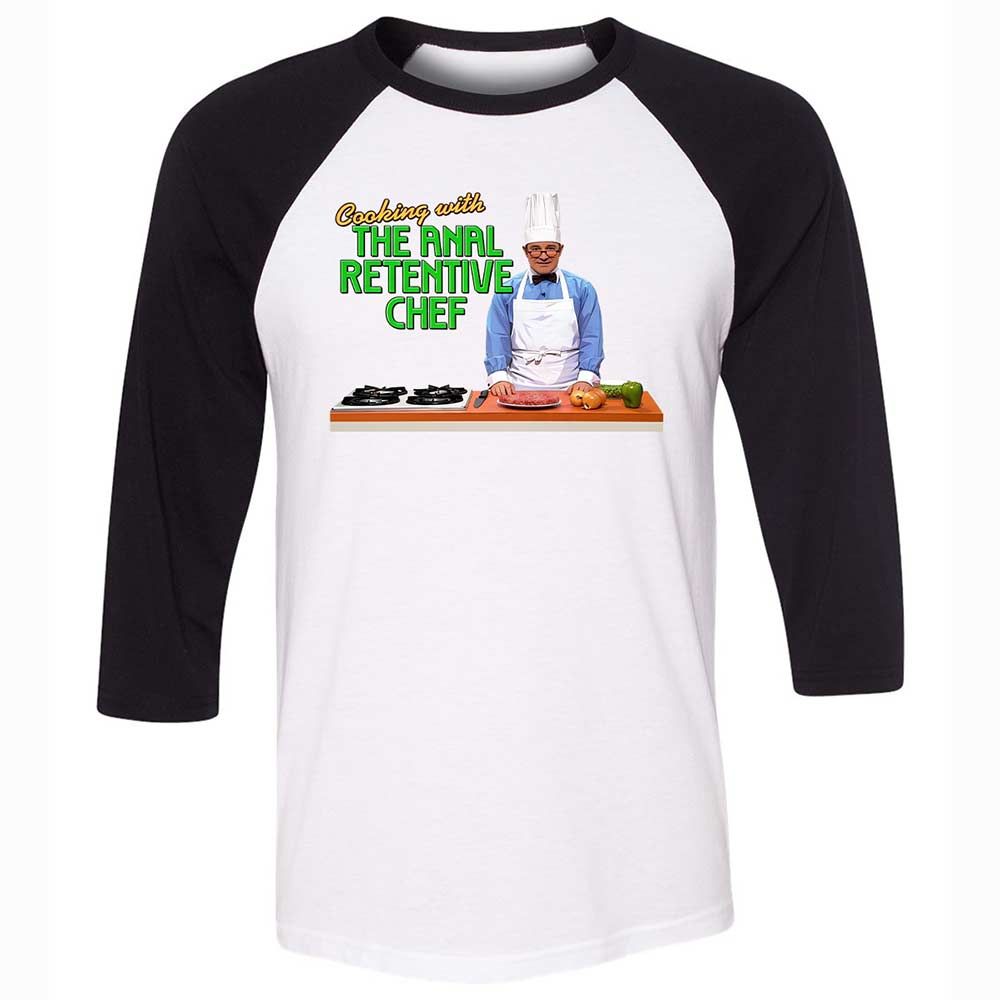 Unisex 3/4 Baseball Tee - CRW45KVQ - White/Black - 1