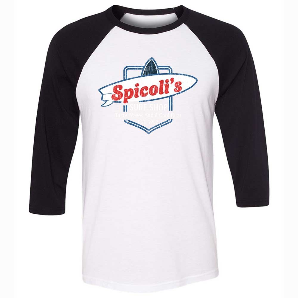 Unisex 3/4 Baseball Tee - SKS4PZQK - White/Black - 1