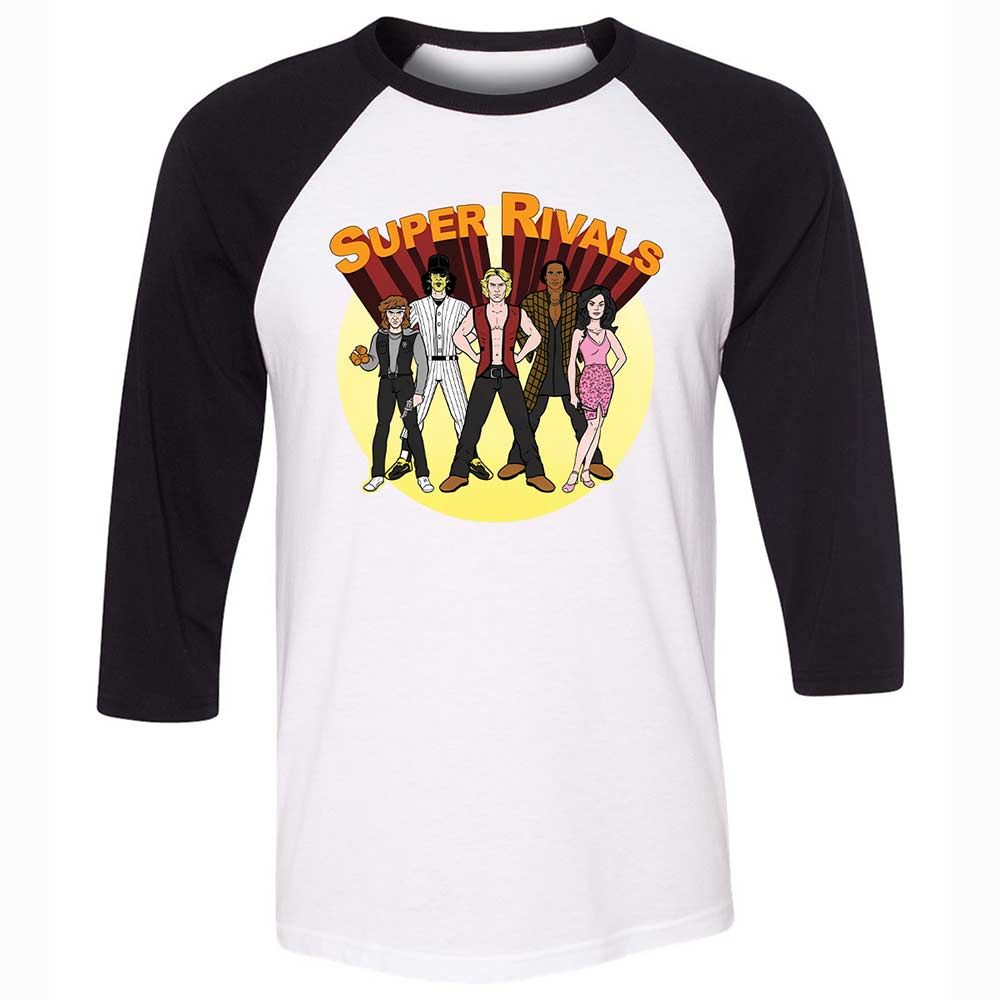 Unisex 3/4 Baseball Tee - AUF56ETR - White/Black - 1