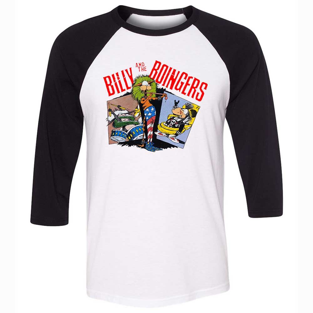 Unisex 3/4 Baseball Tee - 6P5XLHCP - White/Black - 1