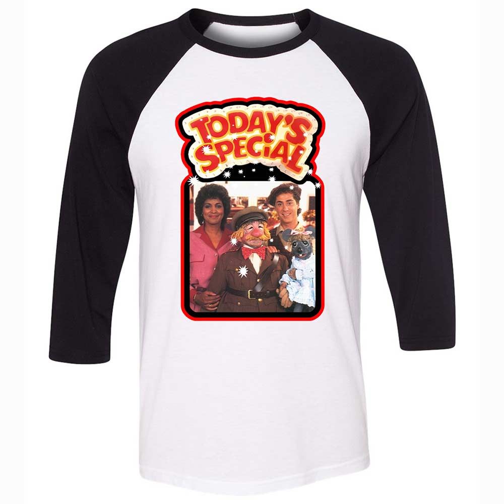 Unisex 3/4 Baseball Tee - KJW8BRY7 - White/Black - 1