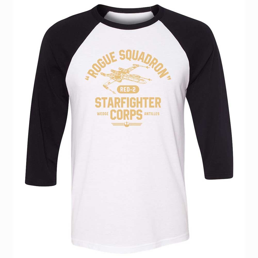 Unisex 3/4 Baseball Tee - R6PMQF4B - White/Black - 1