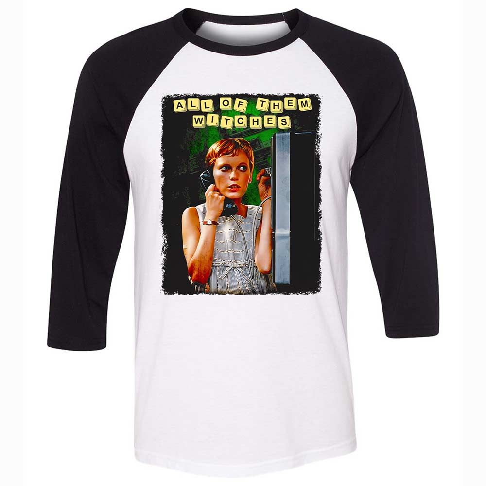 Unisex 3/4 Baseball Tee - 3FRSWMMB - White/Black - 1