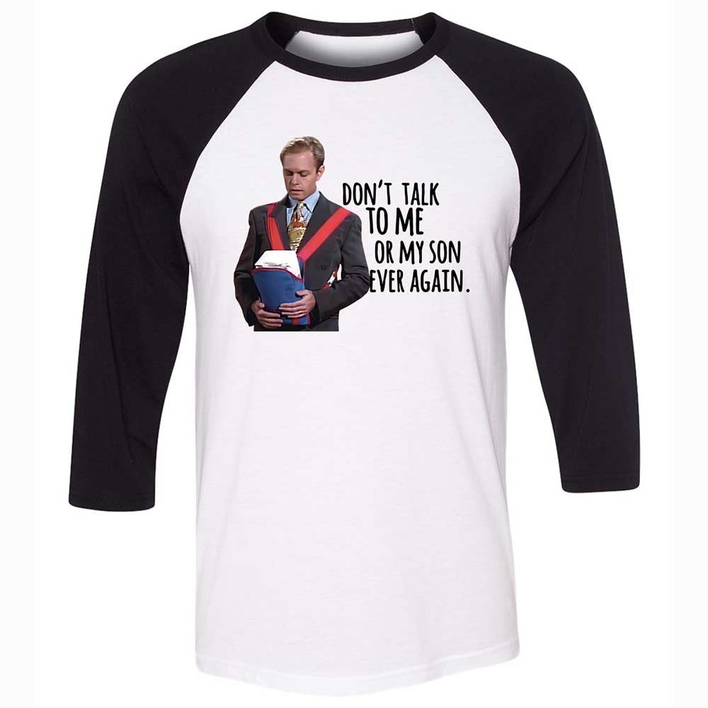 Unisex 3/4 Baseball Tee - XN9EZ3VE - White/Black - 1