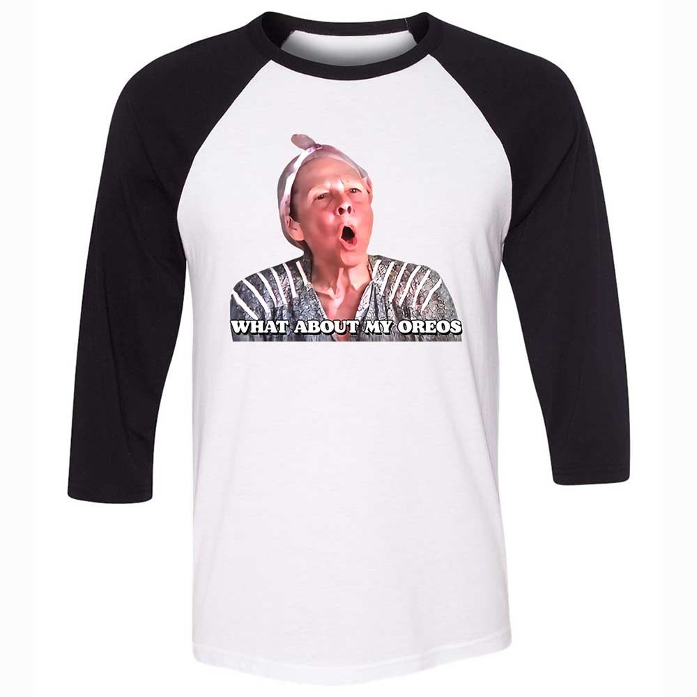 Unisex 3/4 Baseball Tee - 4GQYP4NS - White/Black - 1
