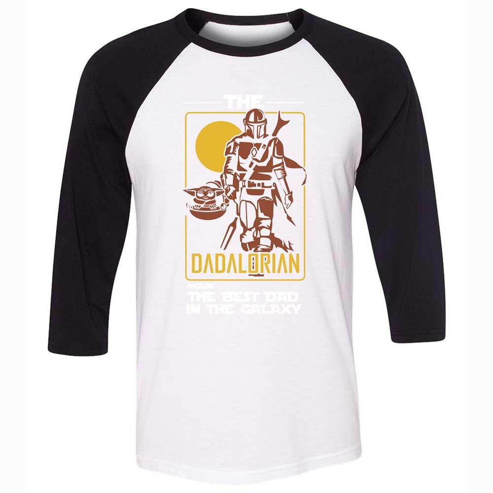The Dadalorian The Best Dad In The Galaxy - White/Black - 1