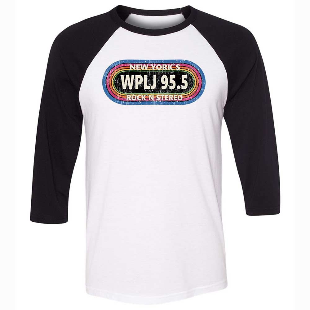 Unisex 3/4 Baseball Tee - UVE7JNBG - White/Black - 1