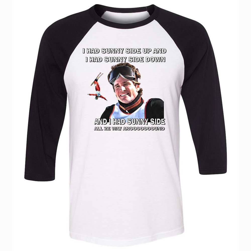 Unisex 3/4 Baseball Tee - SGWNMJJZ - White/Black - 1