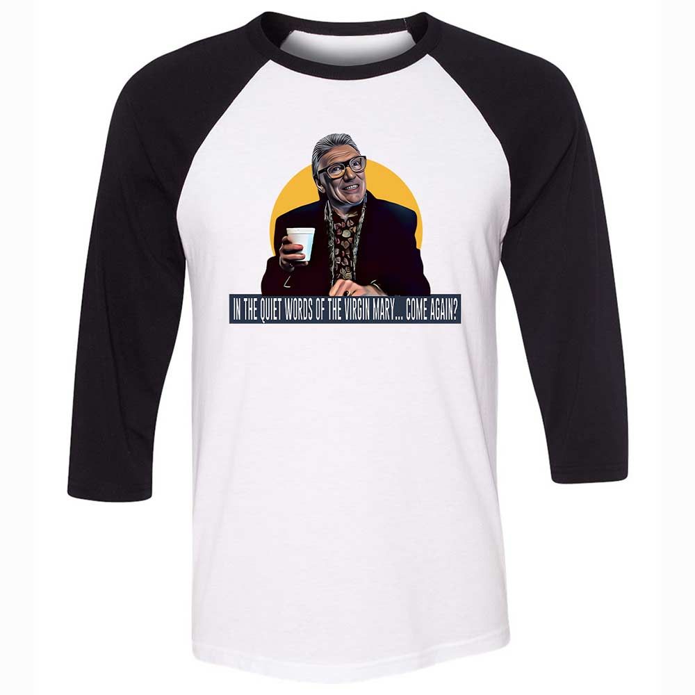 Unisex 3/4 Baseball Tee - KNQ999YY - White/Black - 1