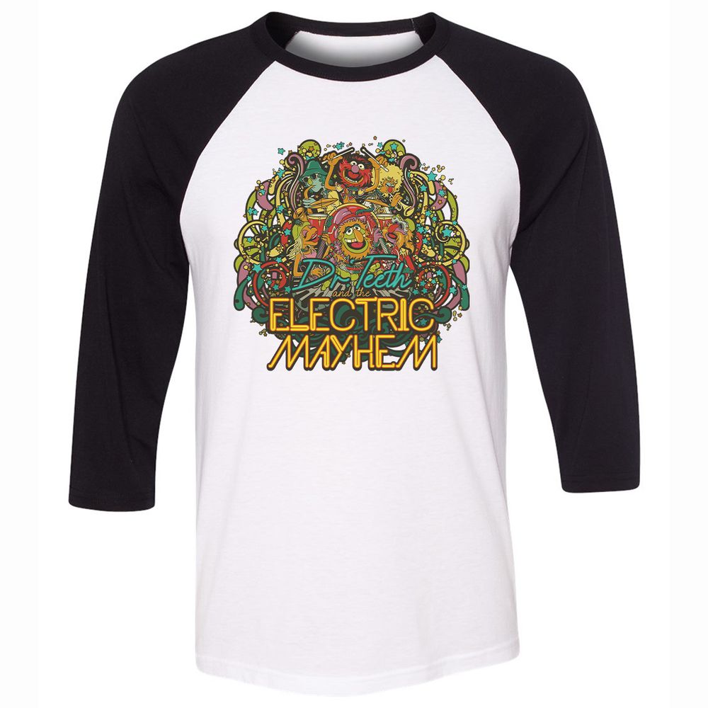Unisex 3/4 Baseball Tee - 1V6GPTFR - White/Black - 1