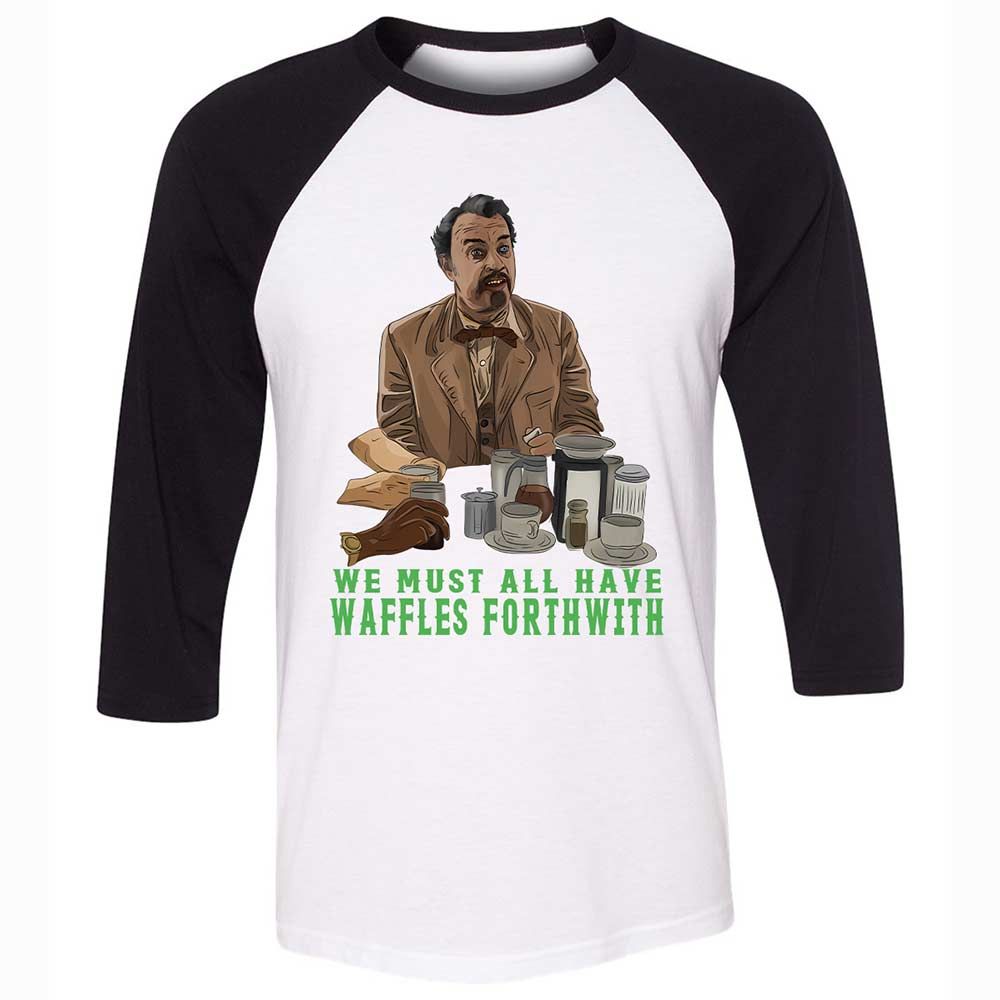 Unisex 3/4 Baseball Tee - HCEVSFJF - White/Black - 1