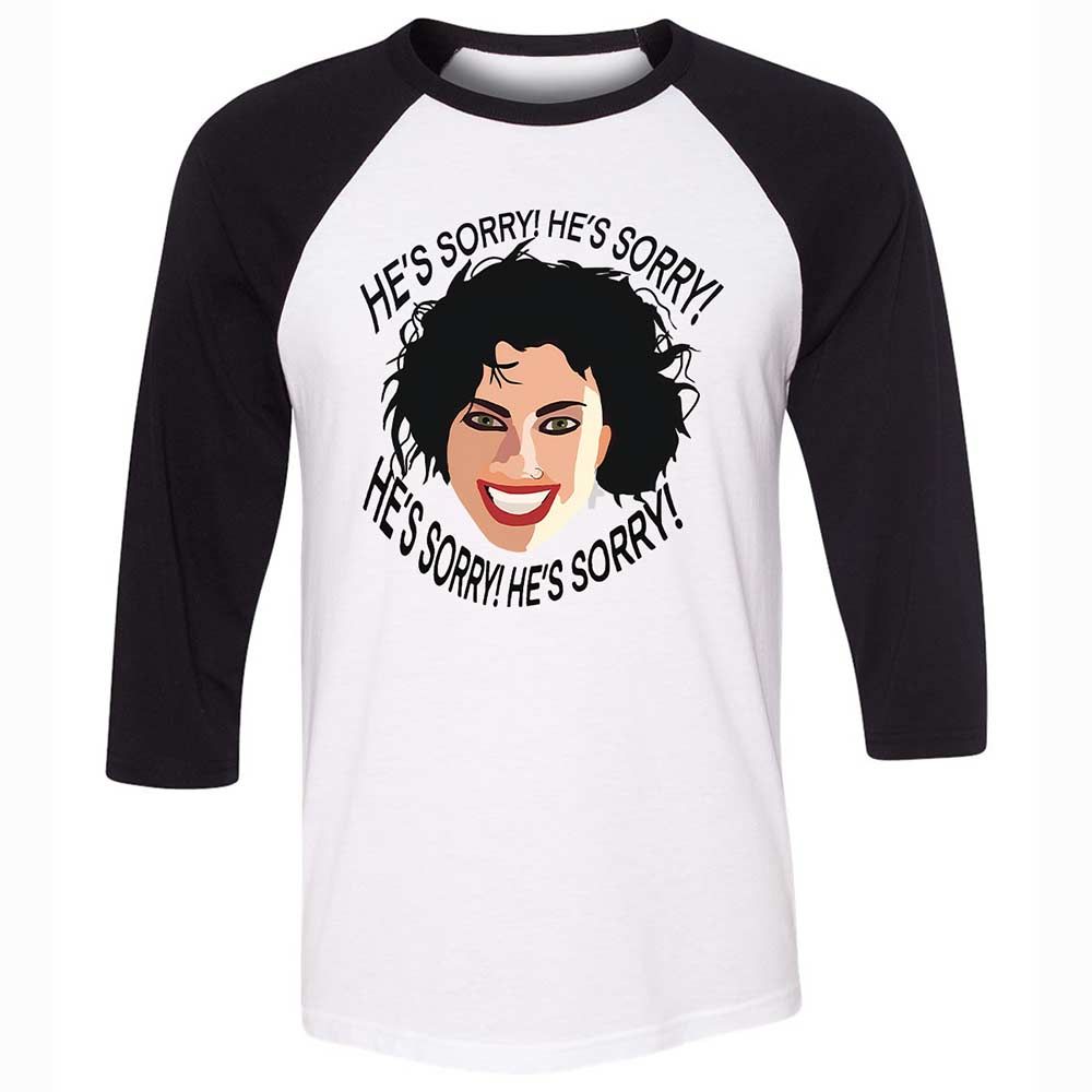 Unisex 3/4 Baseball Tee - XRKF3ZXR - White/Black - 1