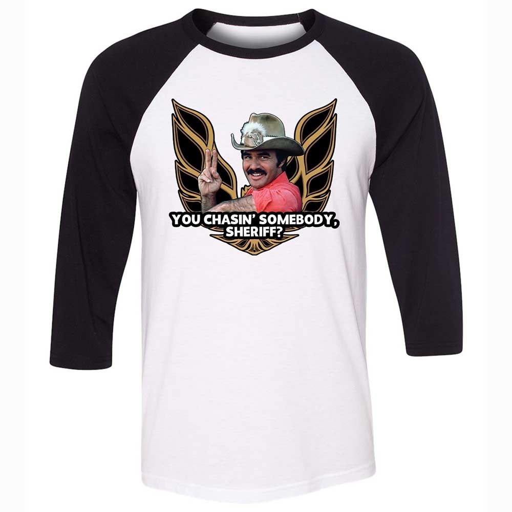 Unisex 3/4 Baseball Tee - C28HL13L - White/Black - 1