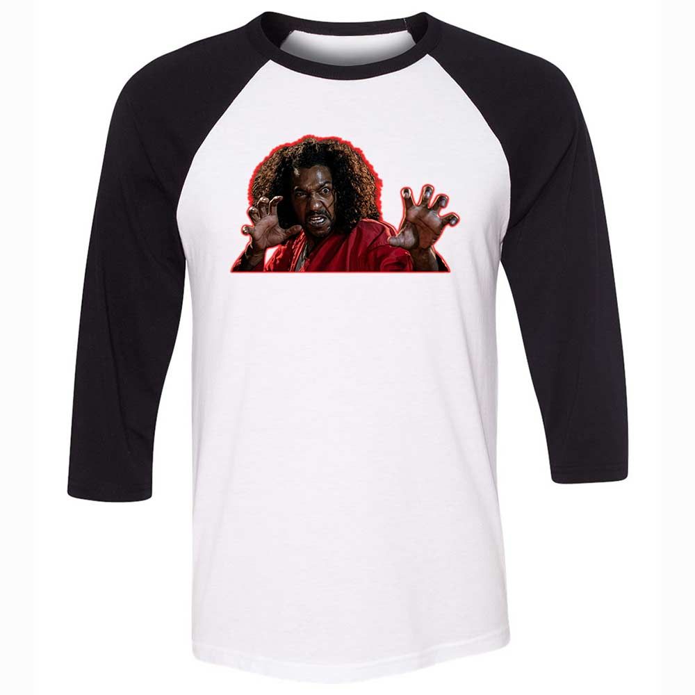 Unisex 3/4 Baseball Tee - 8BBXUU76 - White/Black - 1