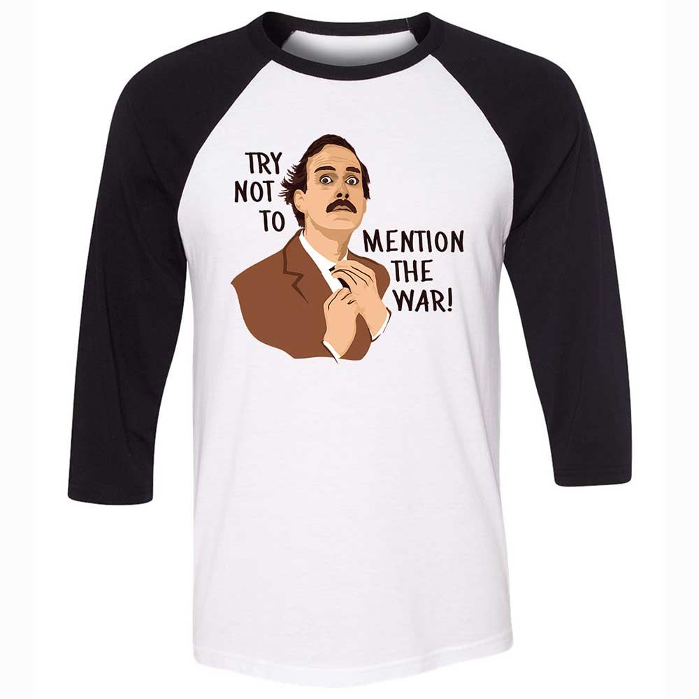 Unisex 3/4 Baseball Tee - DYURKCMY - White/Black - 1