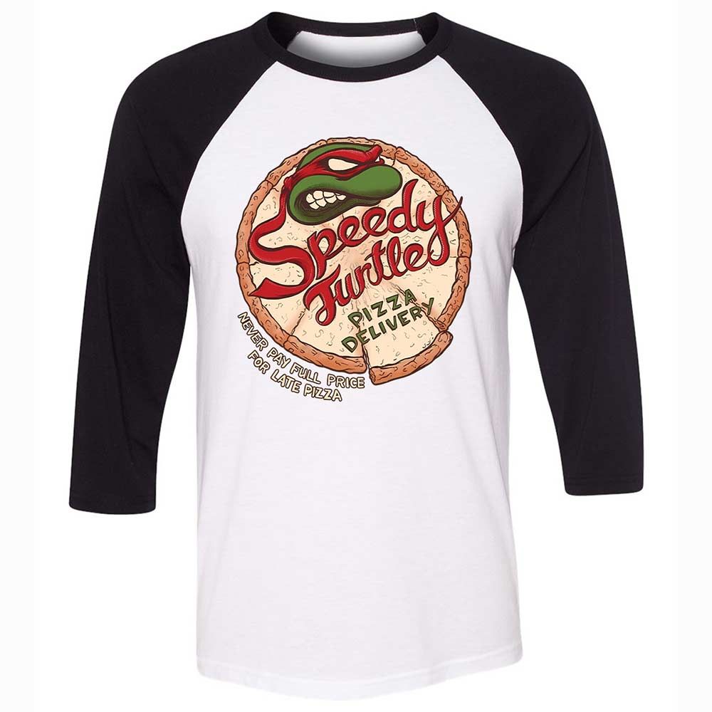 Unisex 3/4 Baseball Tee - JVMRQLHP - White/Black - 1