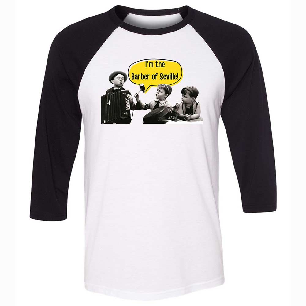 Unisex 3/4 Baseball Tee - 32ZFRBC5 - White/Black - 1