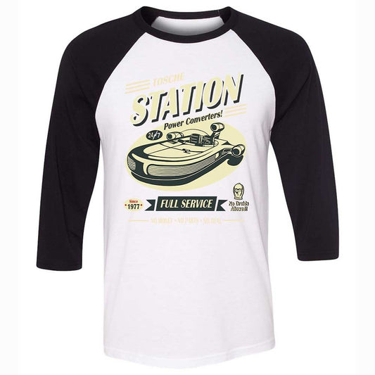 Unisex 3/4 Baseball Tee - C1KCVXG6 - White/Black - 1