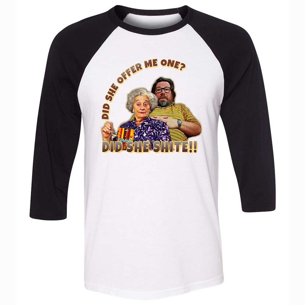 Unisex 3/4 Baseball Tee - 191WK75U - White/Black - 1
