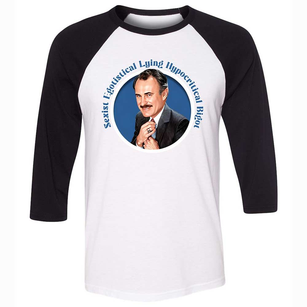 Unisex 3/4 Baseball Tee - HGT6UE5L - White/Black - 1