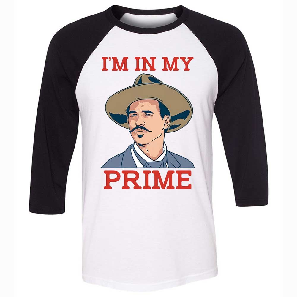 Unisex 3/4 Baseball Tee - 3KWRY2DQ - White/Black - 1