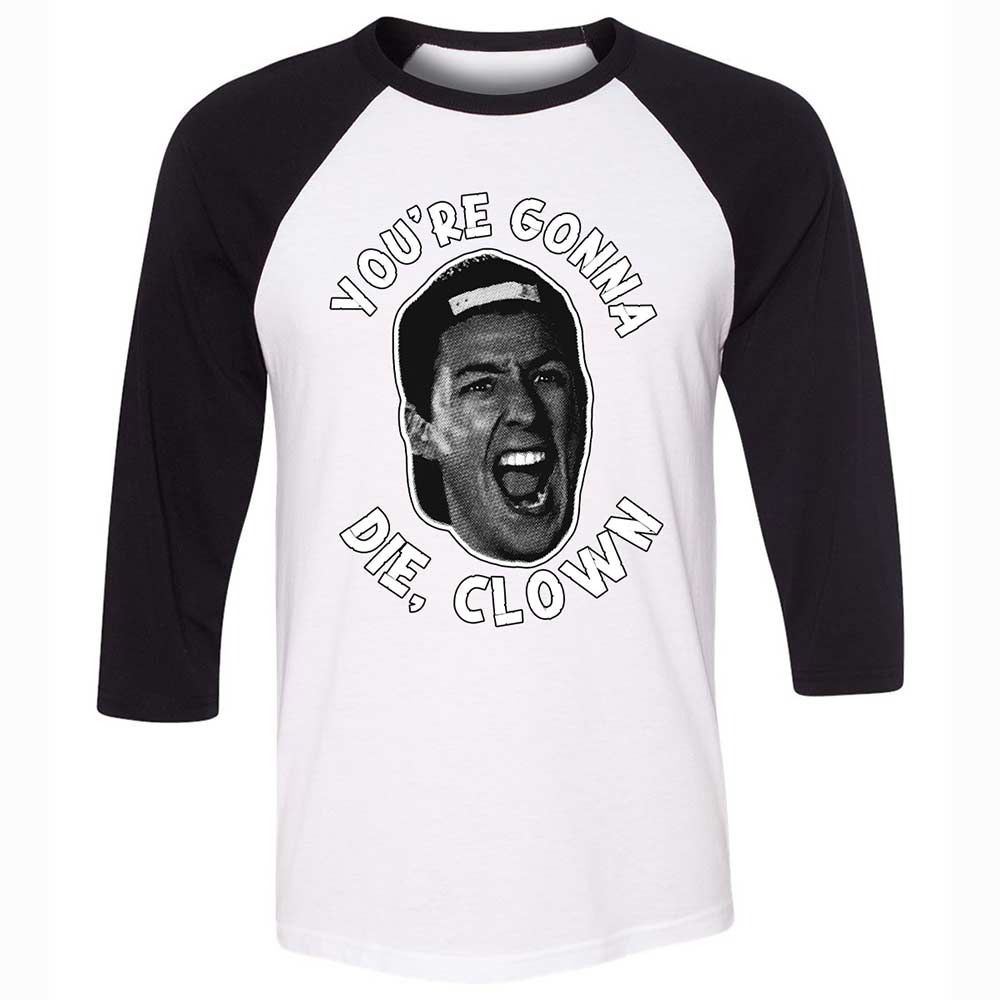 Unisex 3/4 Baseball Tee - SM6CQ2FW - White/Black - 1