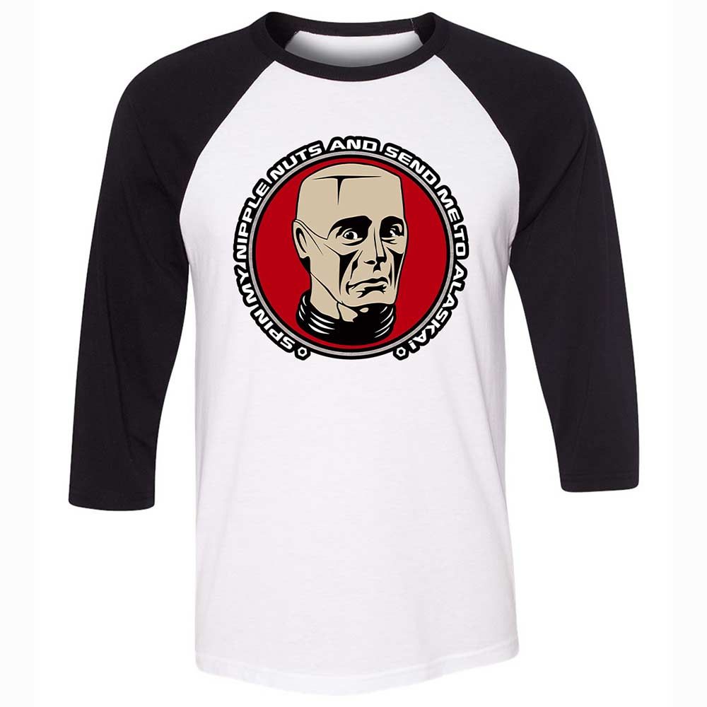 Unisex 3/4 Baseball Tee - 1WRQ2HGK - White/Black - 1