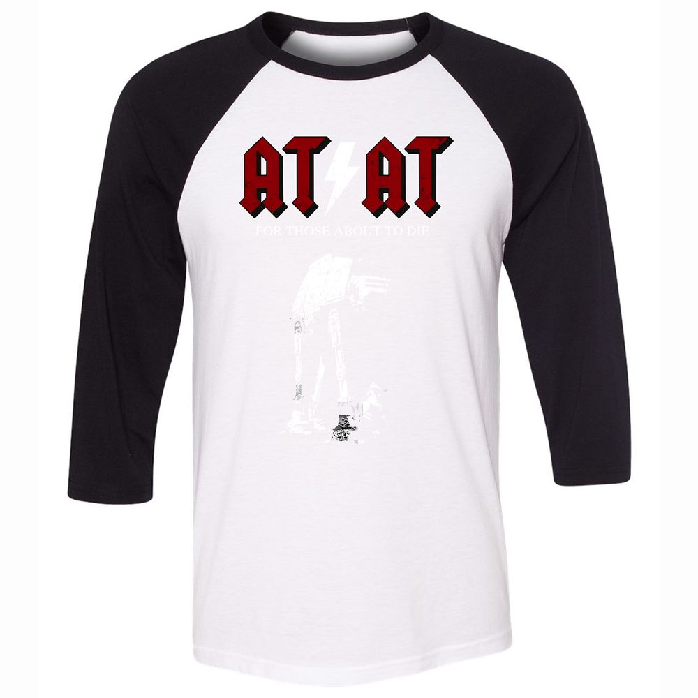 Unisex 3/4 Baseball Tee - 6UGWKATD - White/Black - 1