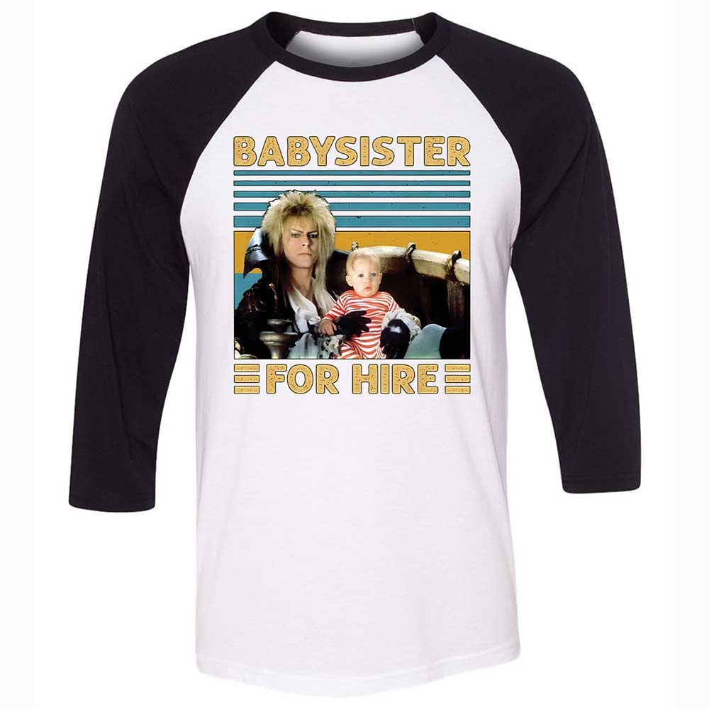 Unisex 3/4 Baseball Tee - D8HZAEPK - White/Black - 1